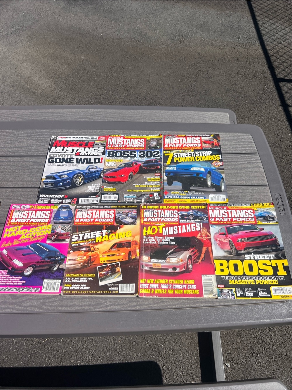 Muscle Mustangs & Fast Fords Magazine Lot (7) Boss 302 Coyote Fox Body GT